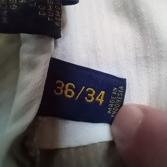 Polo Ralph Lauren Mens 36 Stretch Classic Fit Corduroy Pants Brown Chinos Preppy - Picture 12 of 16